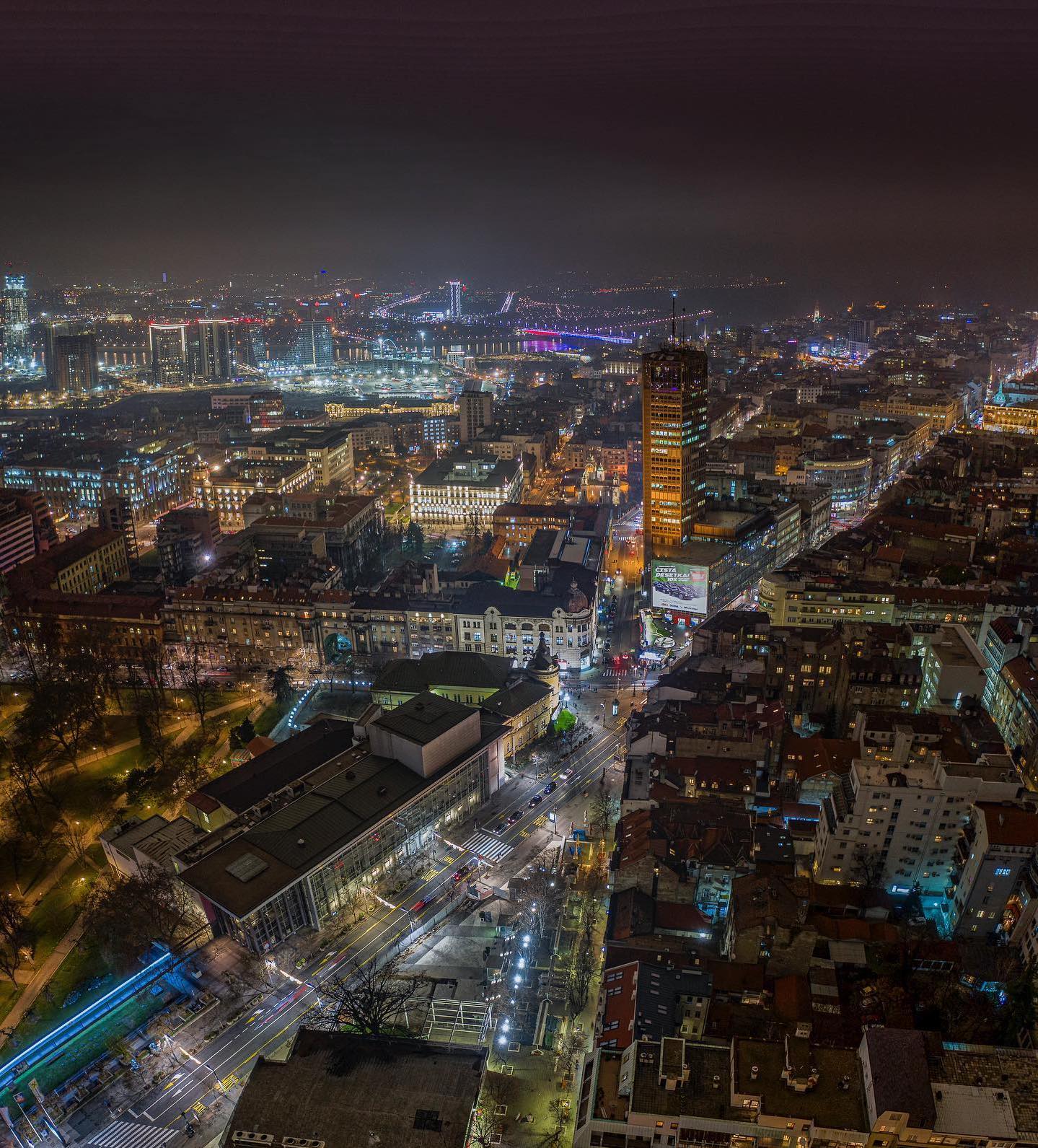 Belgrade Night View, Сербия